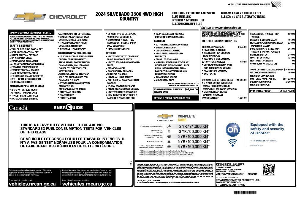 Used 2024 Chevrolet Silverado 3500 High Country w/ Technology Package image 3