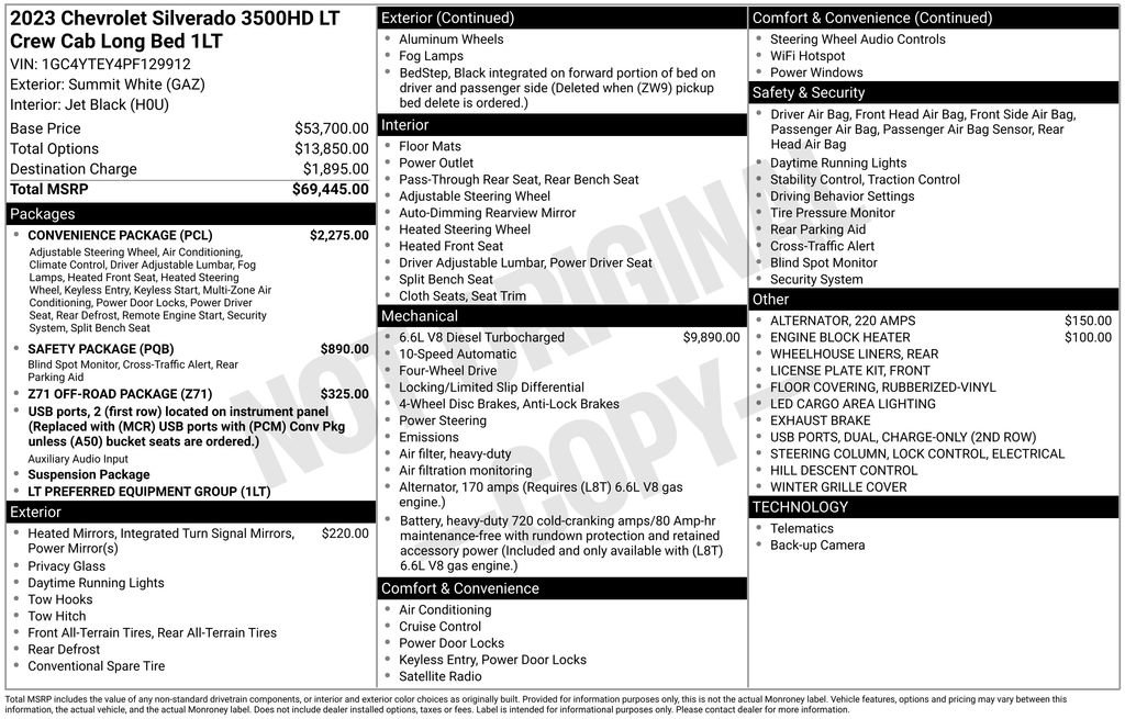 Used 2023 Chevrolet Silverado 3500 LT w/ Convenience Package image 14