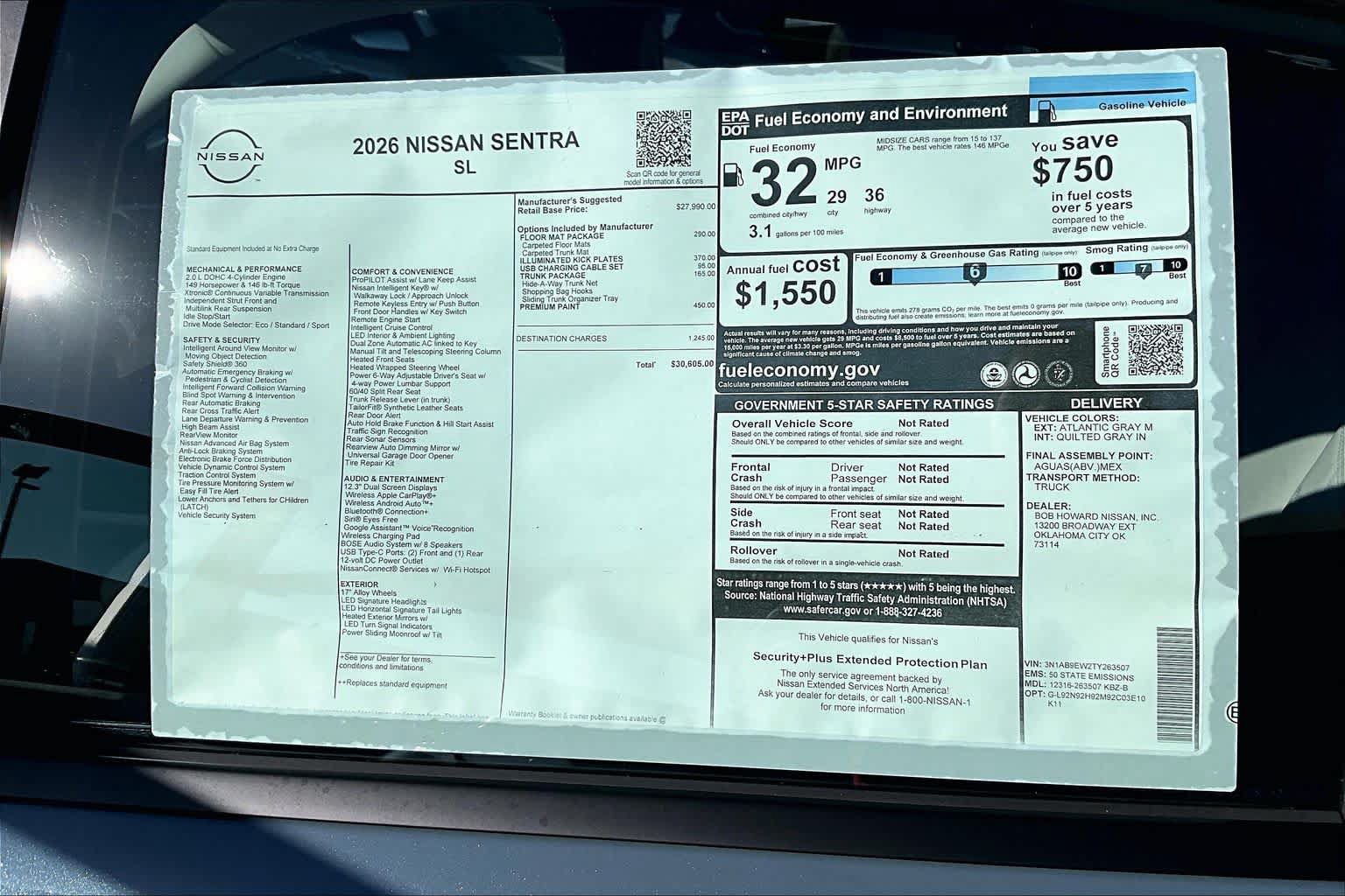 New 2026 Nissan Sentra SL FWD image 18