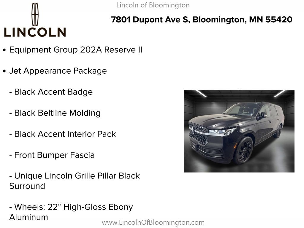 New 2025 Lincoln Navigator L Reserve w/ Jet Appearance Package image 5