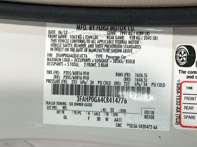 Used 2012 Ford Fusion S FWD image 22