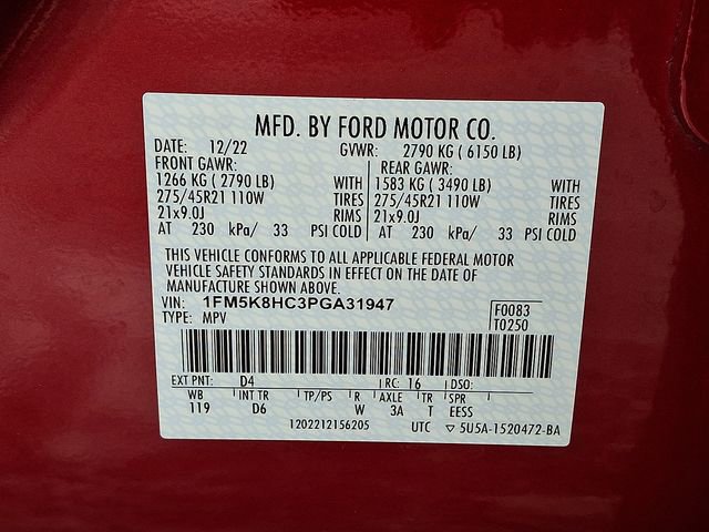 Certified 2023 Ford Explorer Platinum w/ Equipment Group 601A image 28