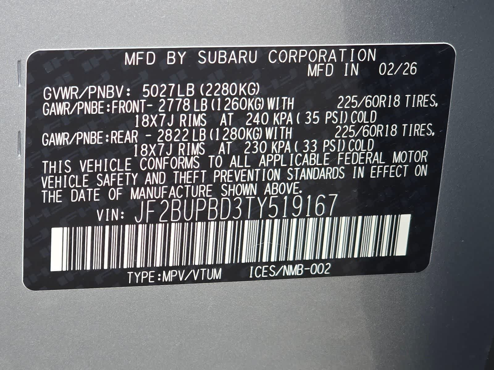 New 2026 Subaru Outback Premium AWD/4WD image 32