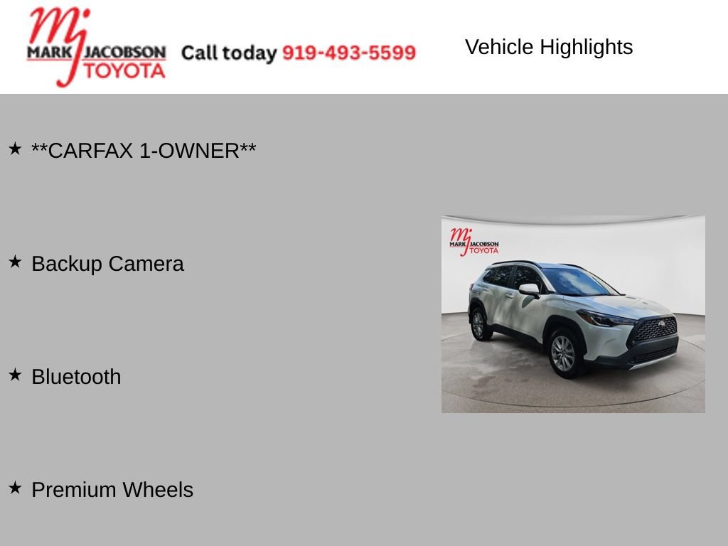 Used 2024 Toyota Corolla Cross LE w/ Moonroof Package FWD image 7