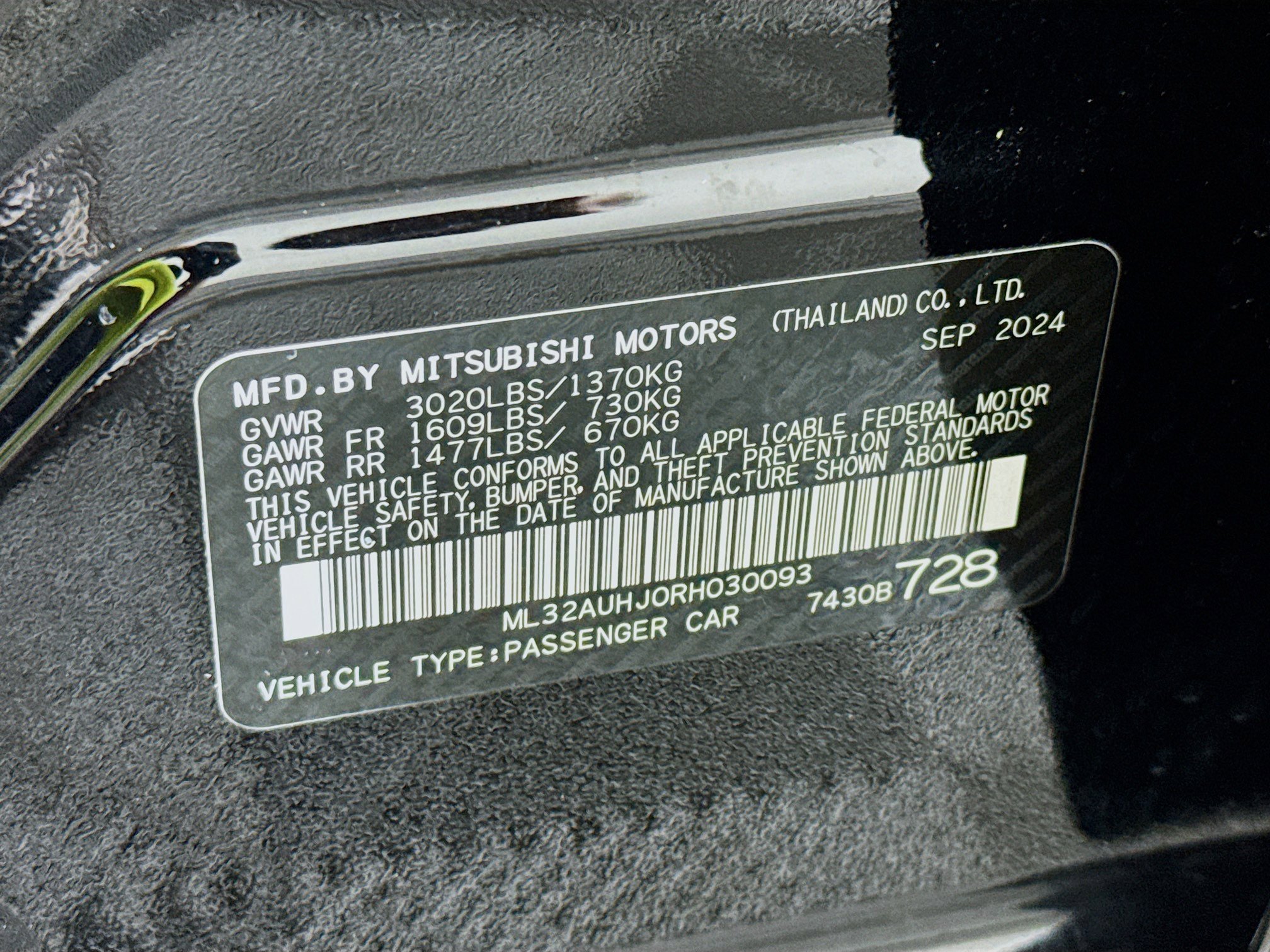 Used 2024 Mitsubishi Mirage LE image 44