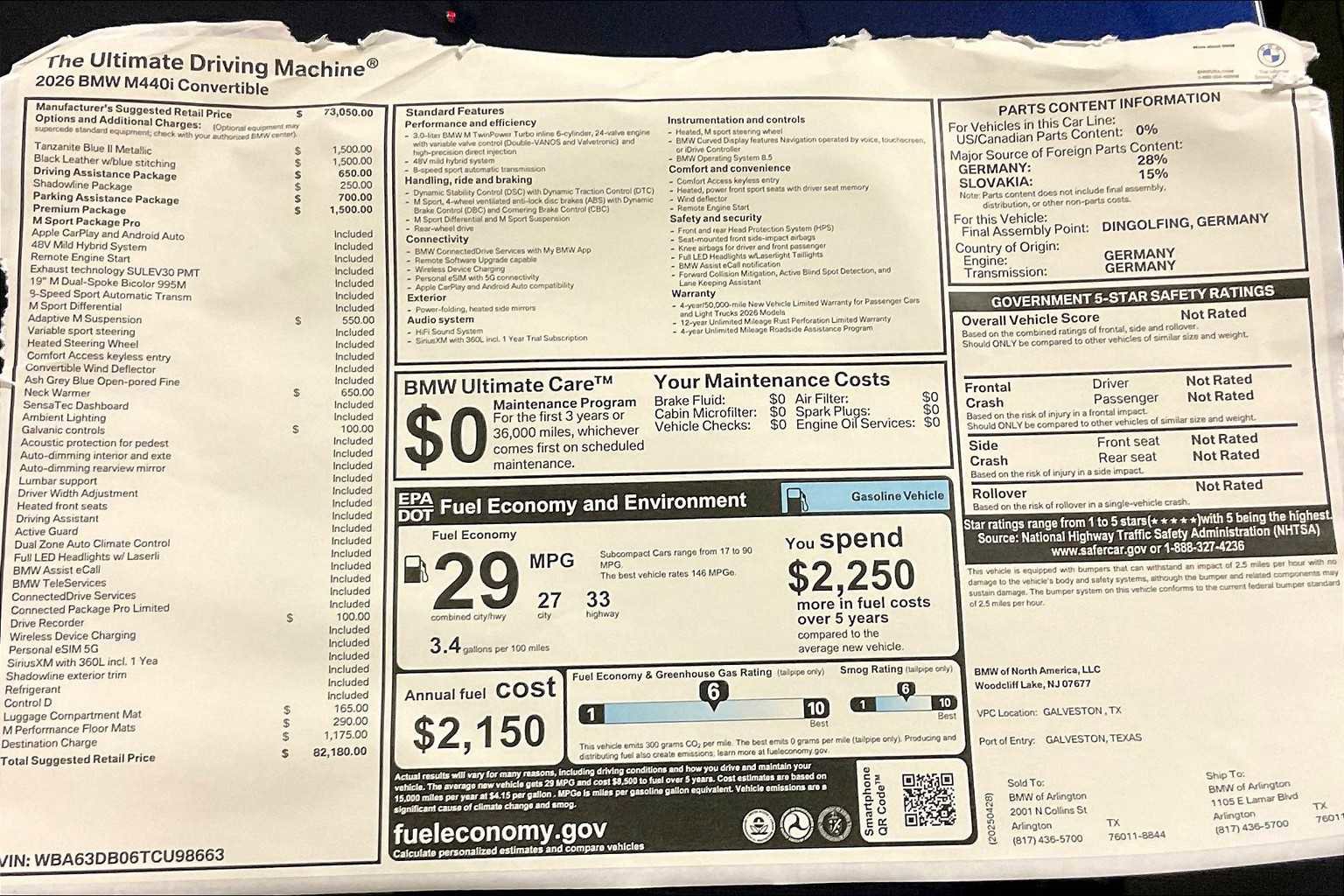 Certified 2026 BMW M440i Convertible w/ Premium Package image 19