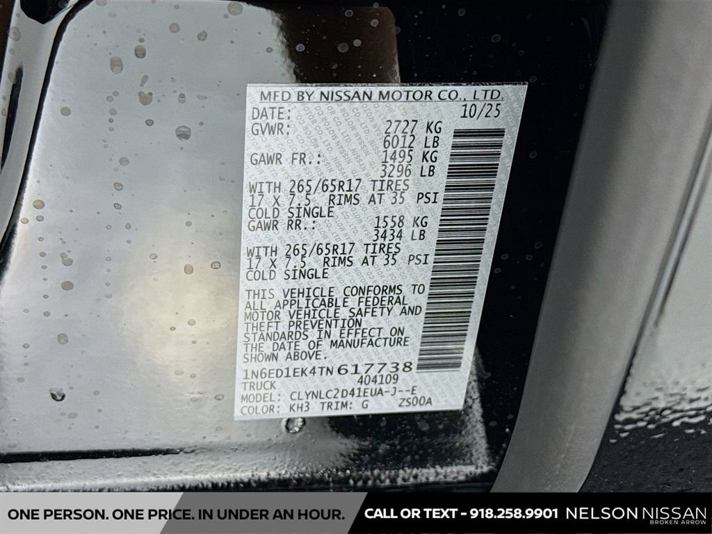 New 2026 Nissan Frontier SV w/ SV Convenience Package image 18