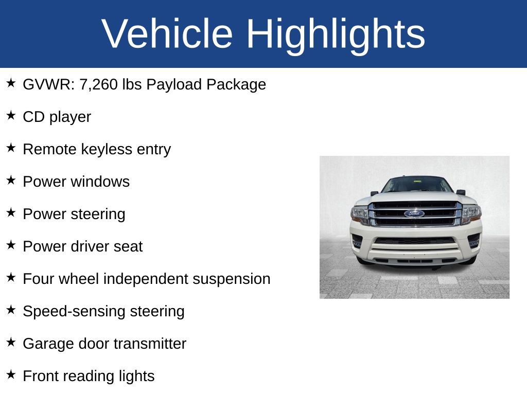 Used 2017 Ford Expedition XLT w/ Equipment Group 202A image 3