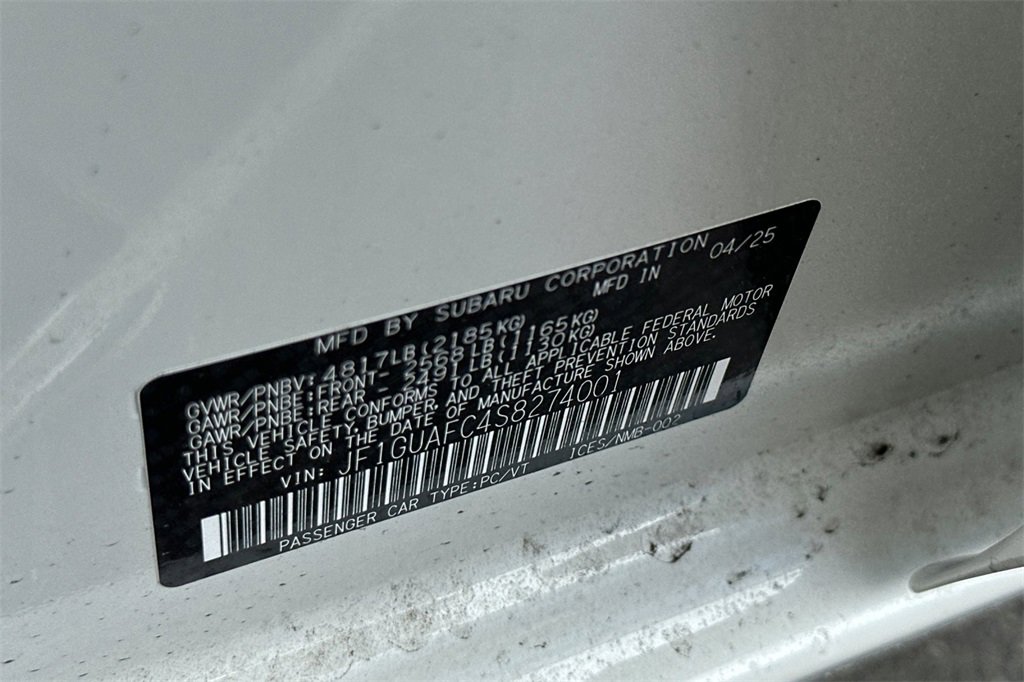 Certified 2025 Subaru Impreza 2.0i Sport image 33