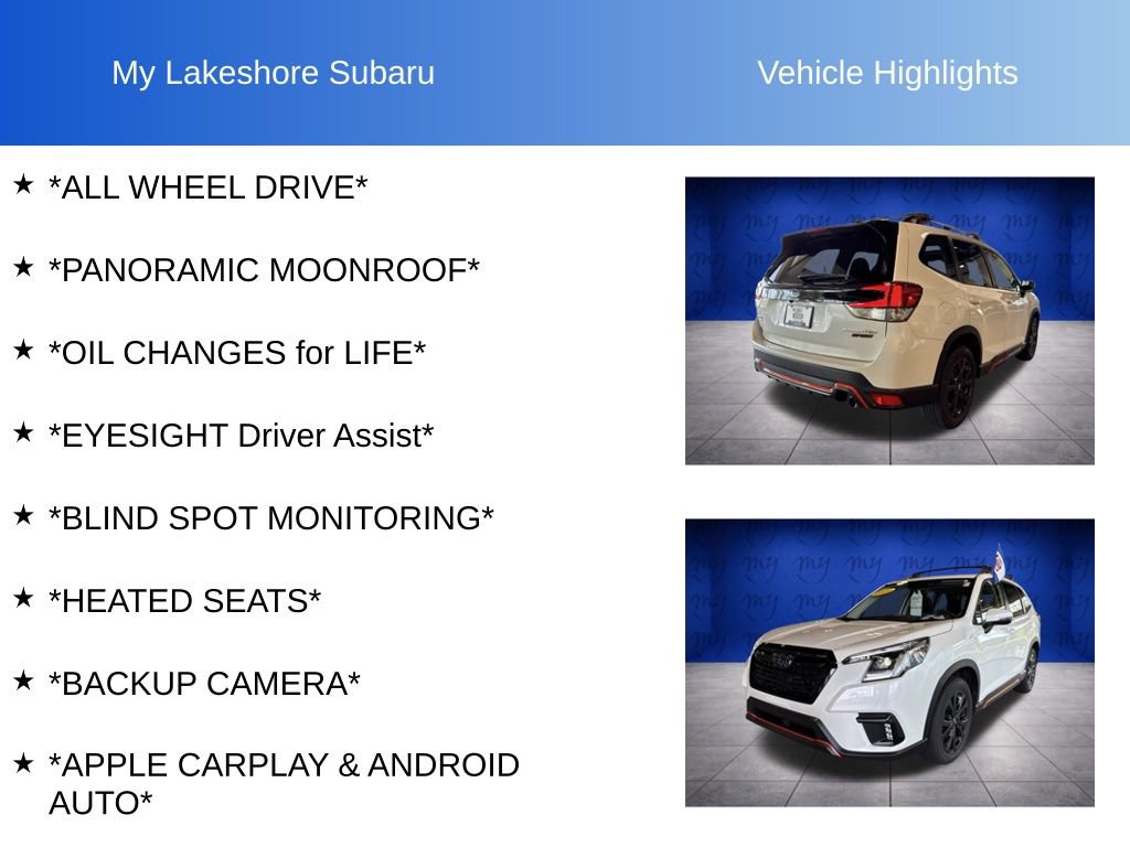 Certified 2024 Subaru Forester Sport AWD/4WD image 6