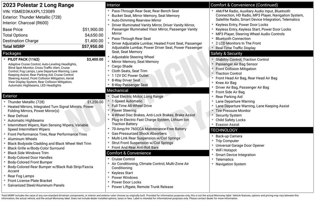 Used 2023 Polestar Polestar 2 w/ Pilot Pack image 14