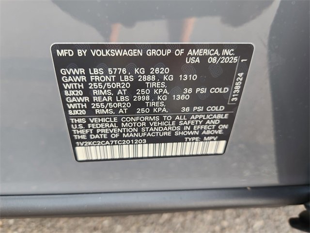 New 2026 Volkswagen Atlas Cross Sport SE image 10