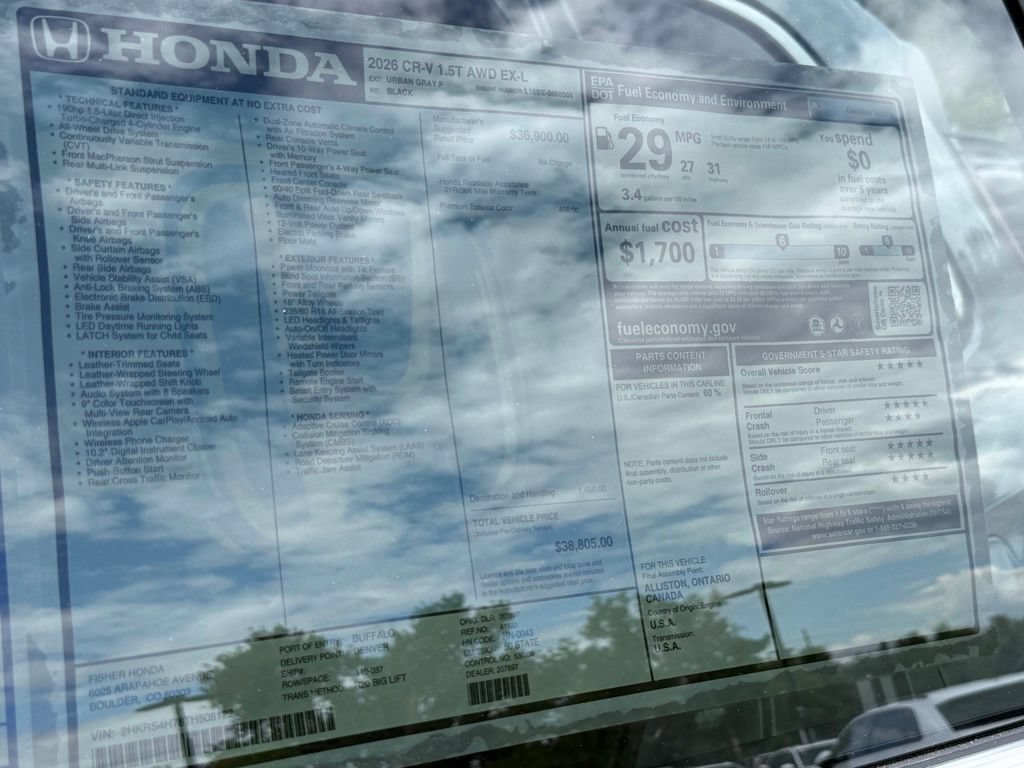 New 2026 Honda CR-V EX-L image 27