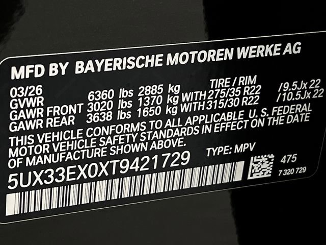 New 2026 BMW X6 xDrive40i image 16