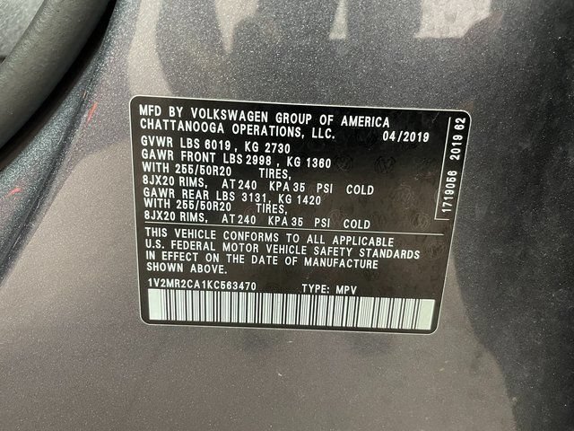 Used 2019 Volkswagen Atlas SEL AWD/4WD image 27