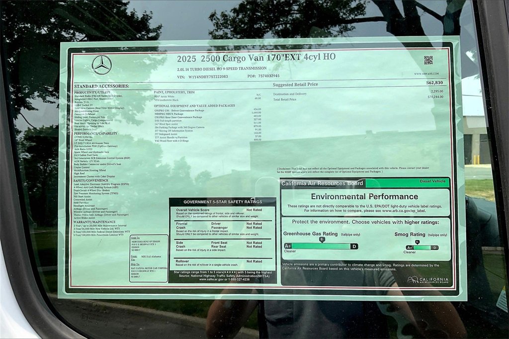 New 2025 Mercedes-Benz Sprinter 2500 image 12