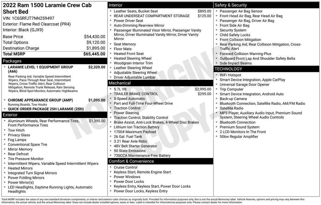 Used 2022 RAM 1500 Laramie AWD/4WD image 25