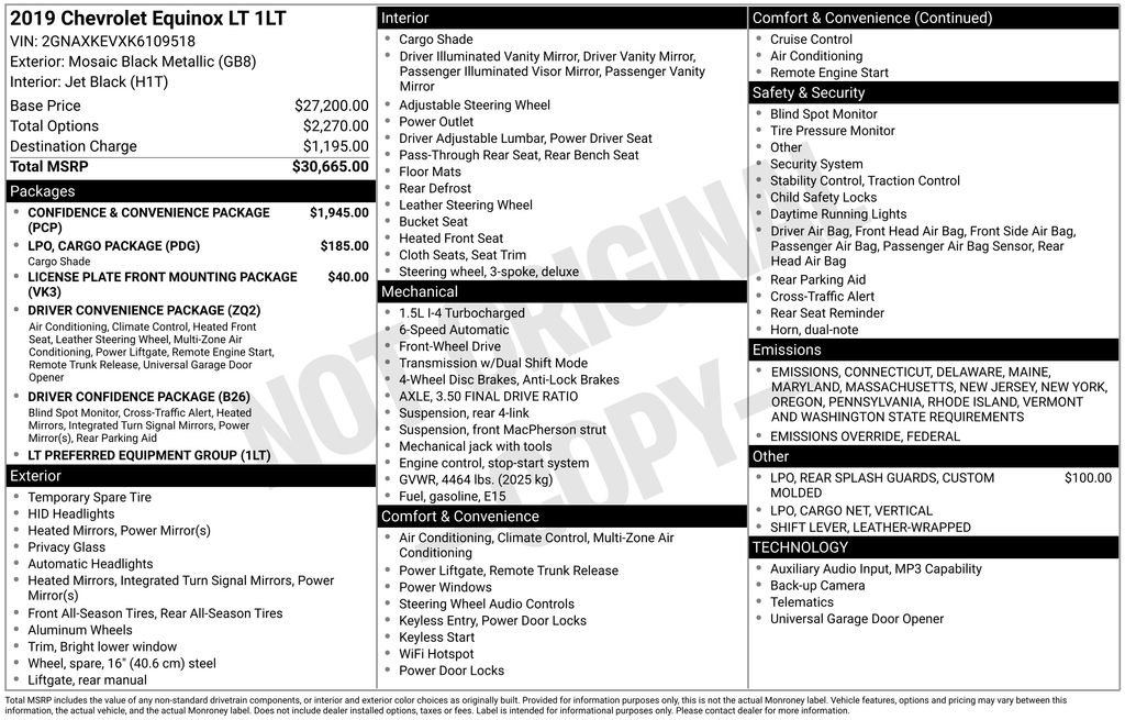 Used 2019 Chevrolet Equinox LT image 38