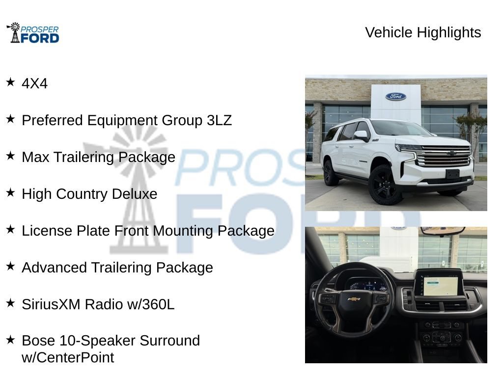 Used 2022 Chevrolet Suburban High Country AWD/4WD image 5