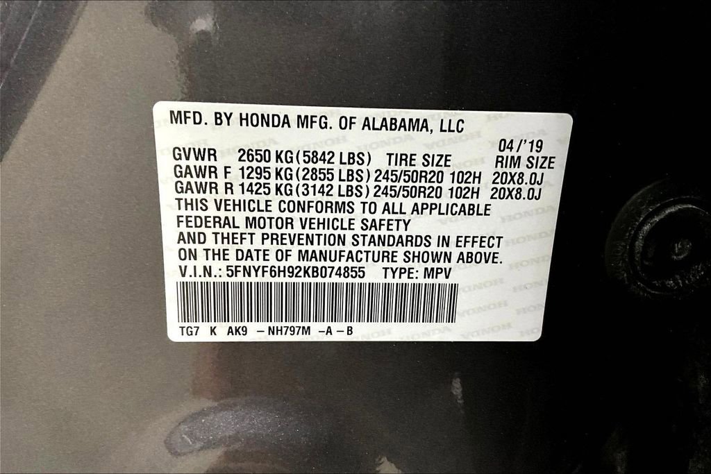 Used 2019 Honda Pilot Touring image 19