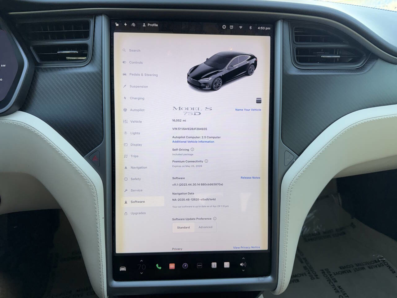 Used 2018 Tesla Model S 75D AWD/4WD image 11