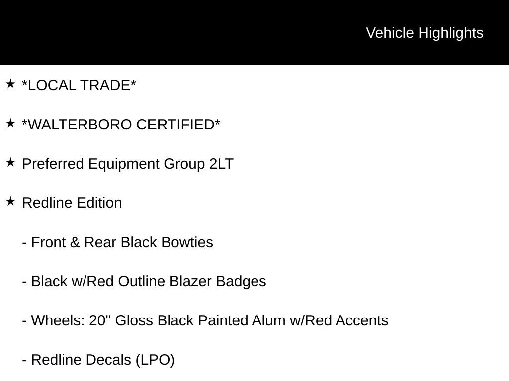 Used 2022 Chevrolet Blazer LT w/ Redline Edition FWD image 10