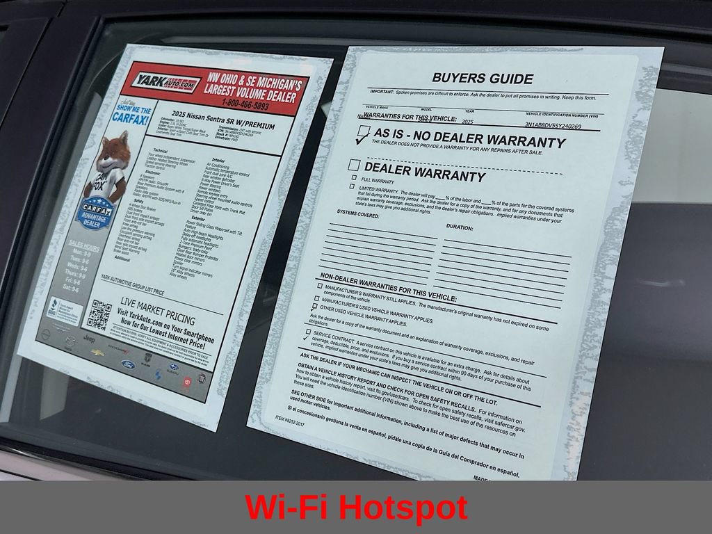 Certified 2025 Nissan Sentra SR w/ SR Premium Package image 14
