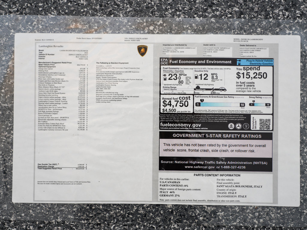 Used 2026 Lamborghini Revuelto AWD/4WD image 47
