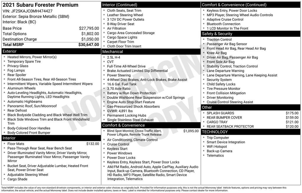 Used 2021 Subaru Forester Premium image 32