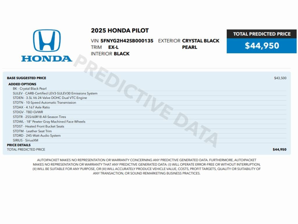 Used 2025 Honda Pilot EX-L image 2