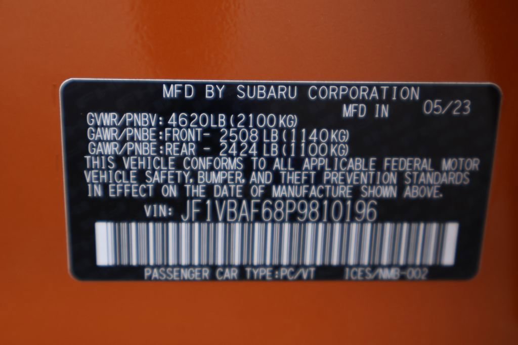 Certified 2023 Subaru WRX Premium AWD/4WD image 25
