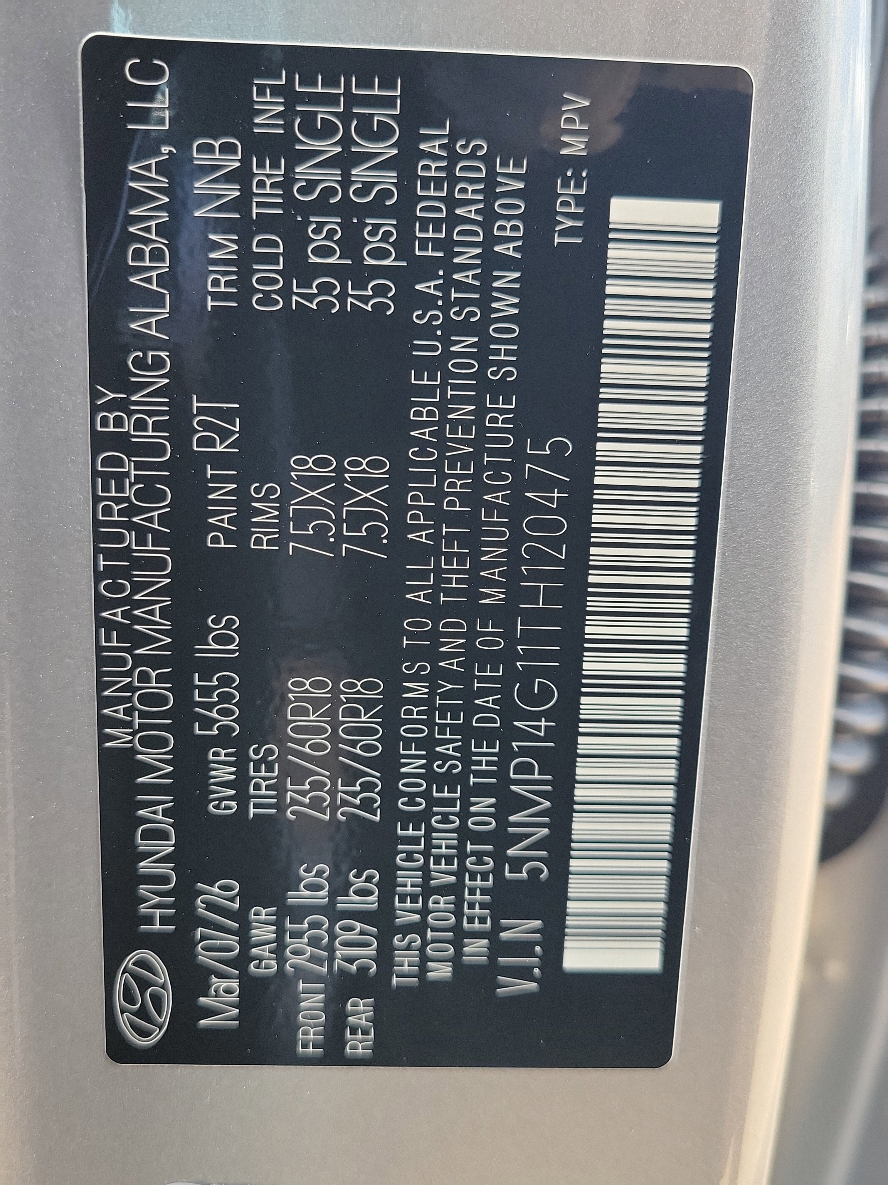 New 2026 Hyundai Santa Fe SE image 34