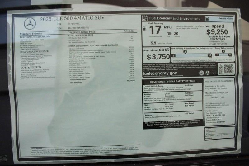 New 2025 Mercedes-Benz GLE 580 4MATIC image 4