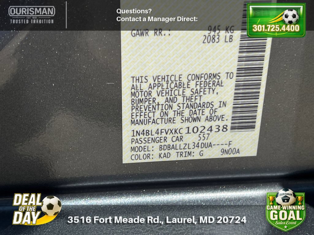 Used 2019 Nissan Altima 2.5 Platinum FWD image 29