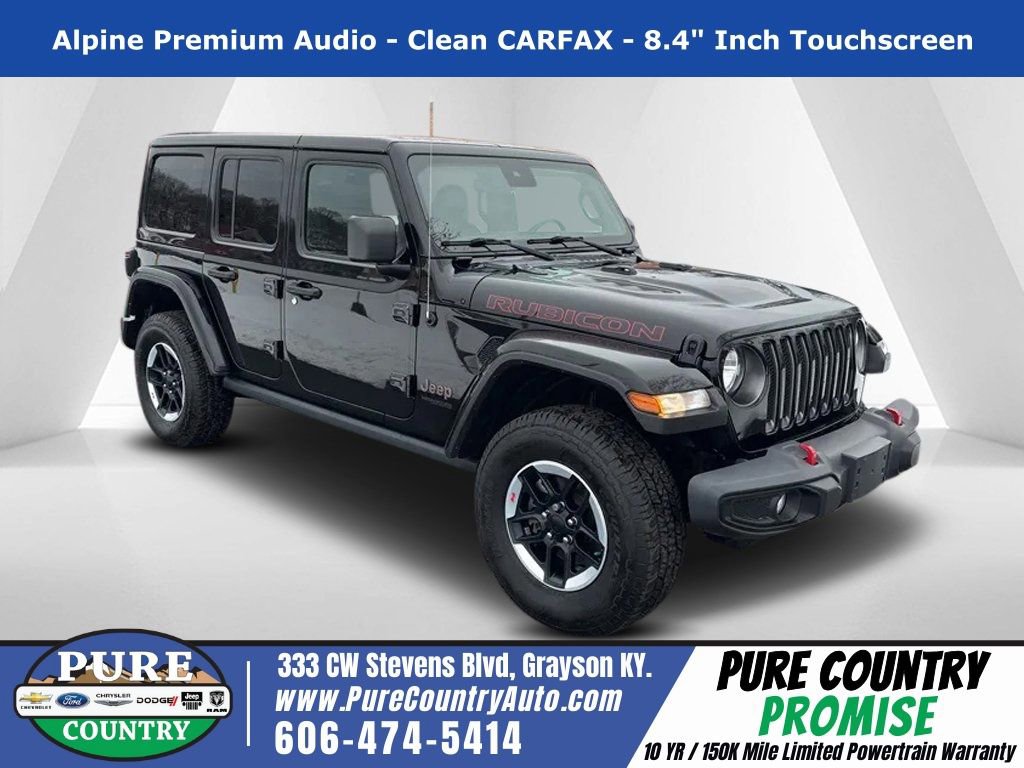 Used 2021 Jeep Wrangler Unlimited Rubicon w/ Uconnect 4C Nav & Sound Group