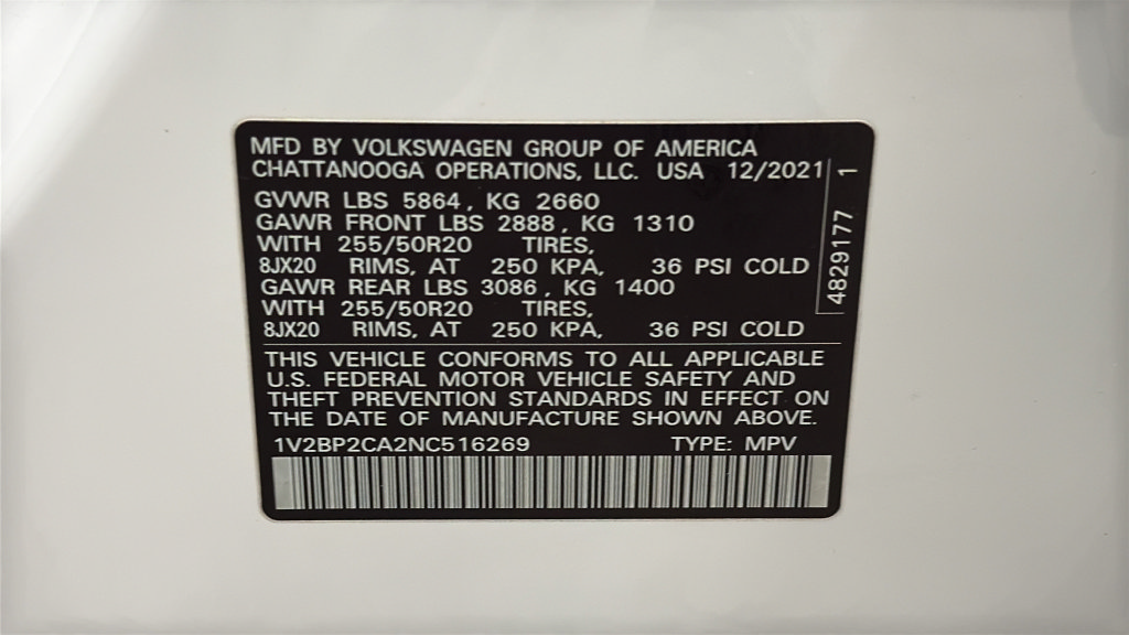 Used 2022 Volkswagen Atlas SEL AWD/4WD image 30