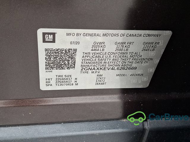 Certified 2020 Chevrolet Equinox LT FWD image 29