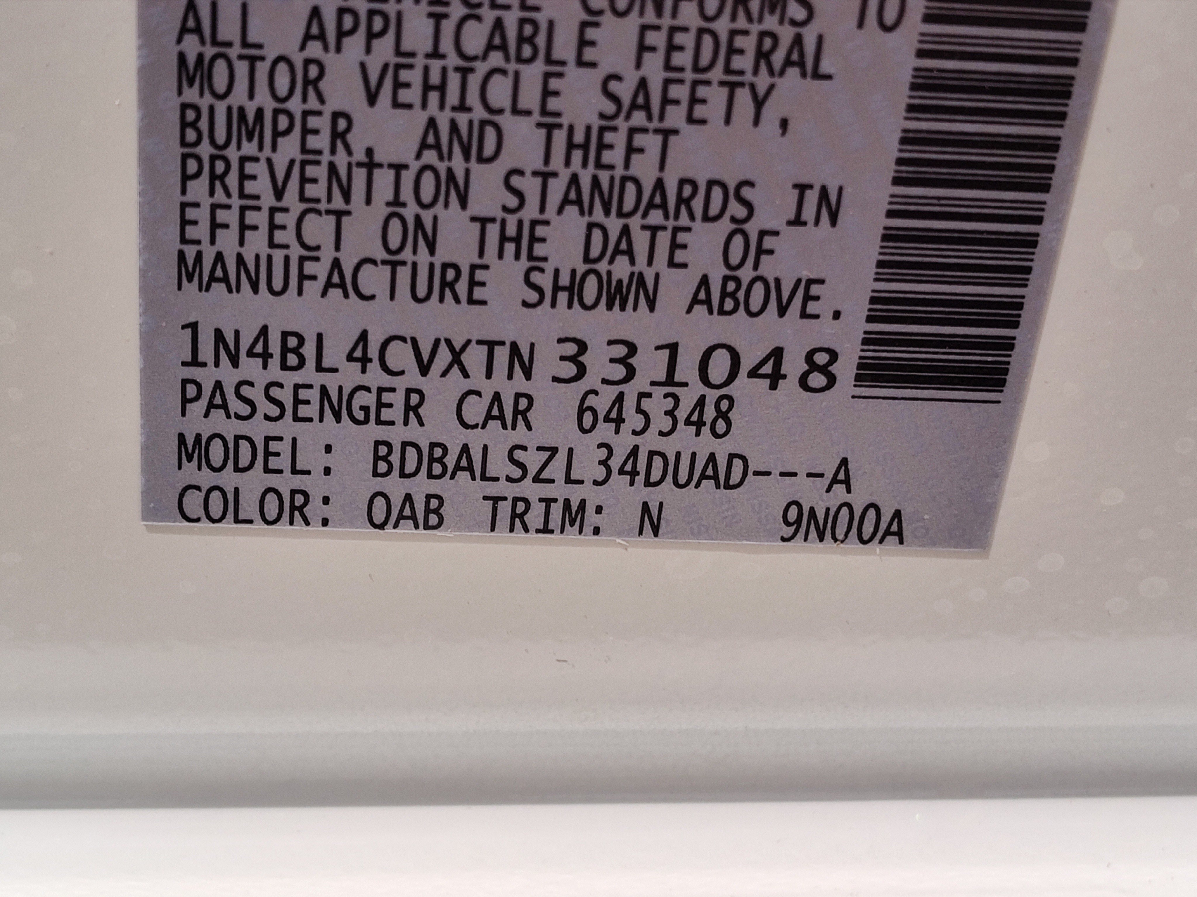 New 2026 Nissan Altima 2.5 SR w/ SR Midnight Edition Package FWD image 16