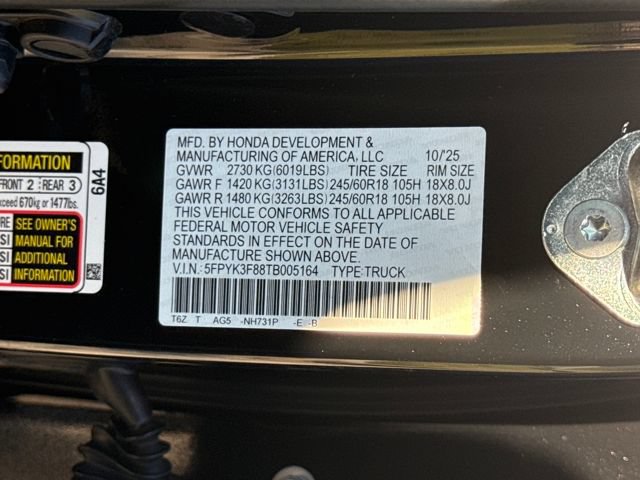 Certified 2026 Honda Ridgeline Black Edition image 38