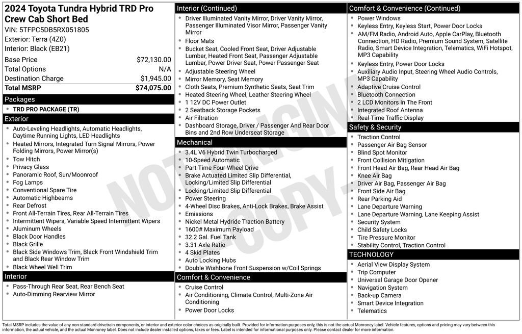 Used 2024 Toyota Tundra TRD Pro image 33