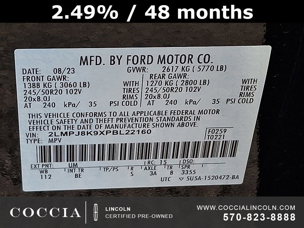 Certified 2023 Lincoln Nautilus Reserve image 26