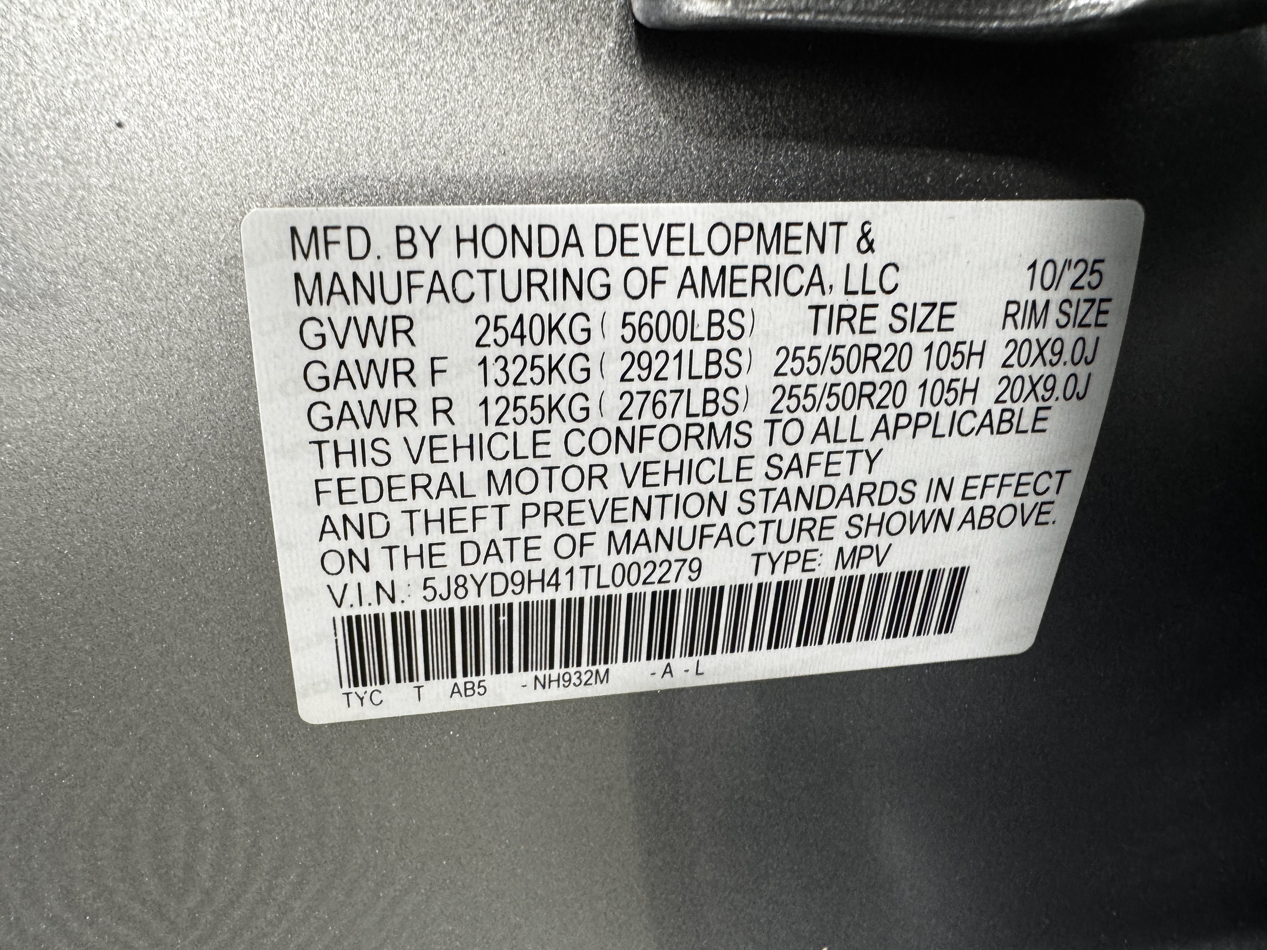 Certified 2026 Acura MDX w/ Technology Package FWD image 38