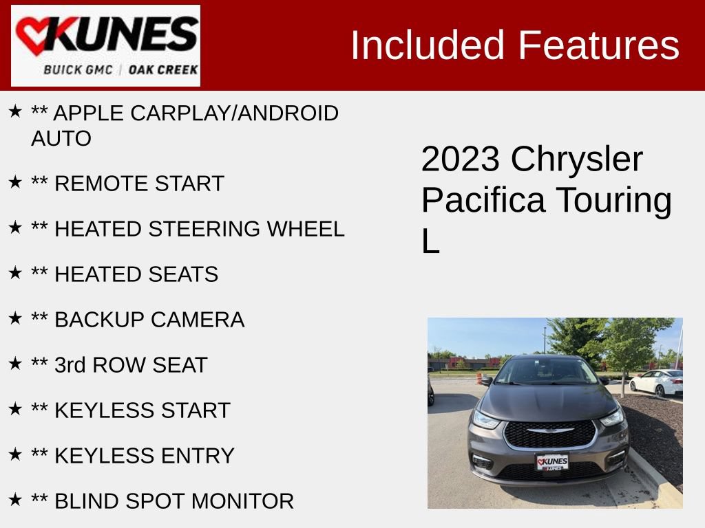 Used 2023 Chrysler Pacifica Touring-L FWD image 2