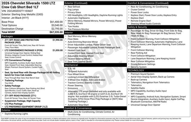 Used 2026 Chevrolet Silverado 1500 LTZ AWD/4WD image 26