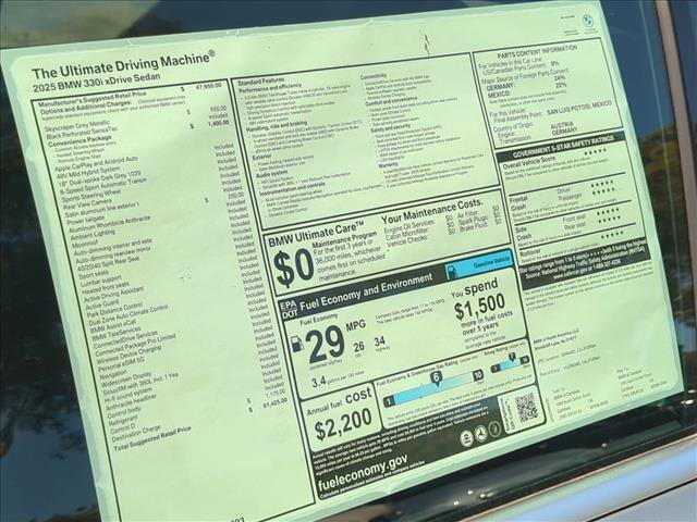 Used 2025 BMW 330i xDrive Sedan w/ Convenience Package AWD/4WD image 17