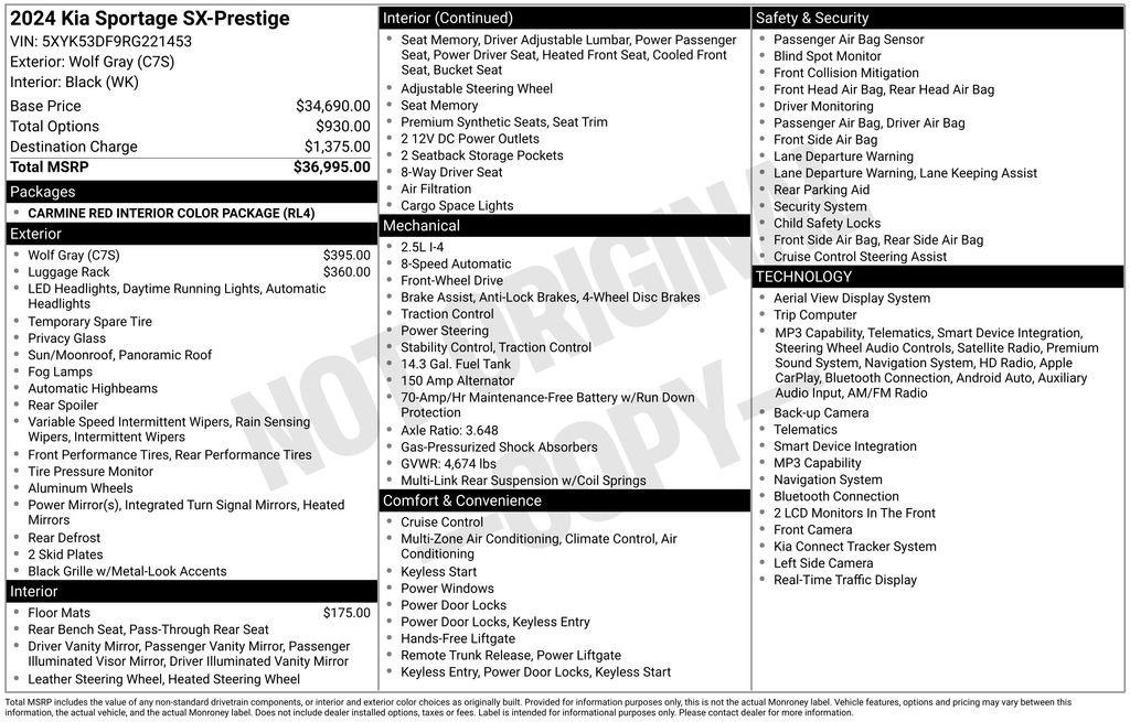 Used 2024 Kia Sportage SX FWD image 19