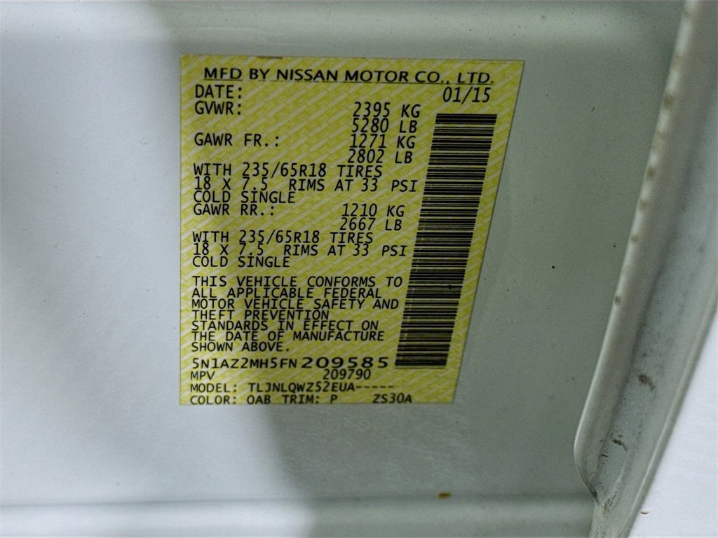 Used 2015 Nissan Murano SV image 34