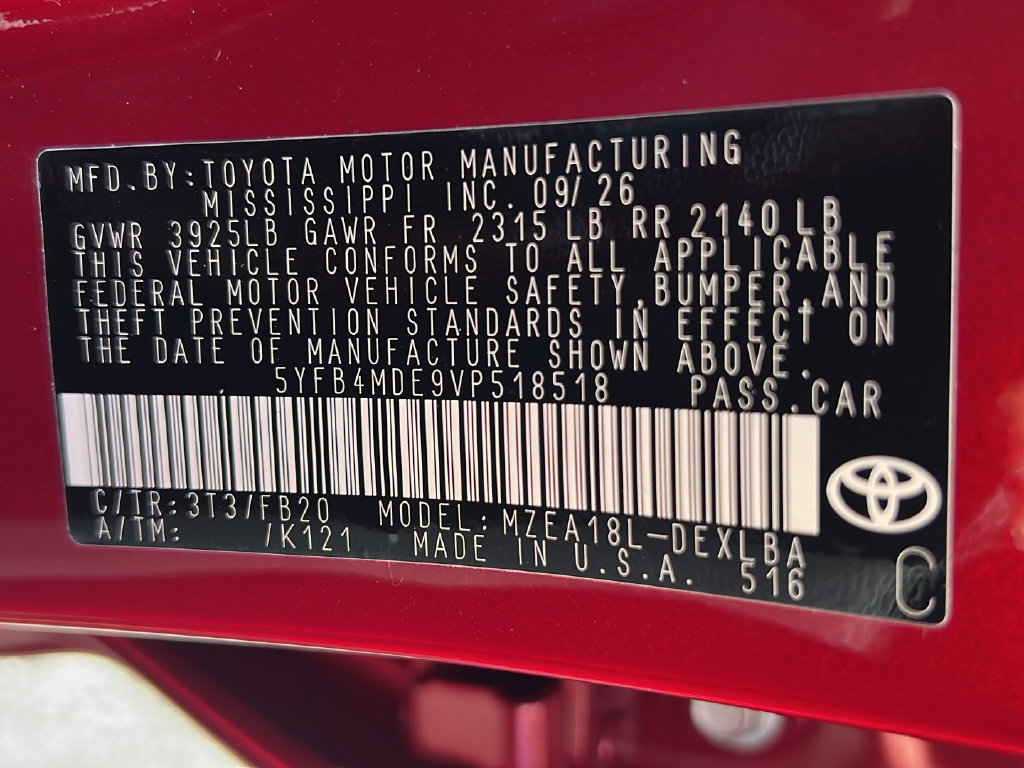 New 2027 Toyota Corolla LE w/ LE Premium Package FWD image 23