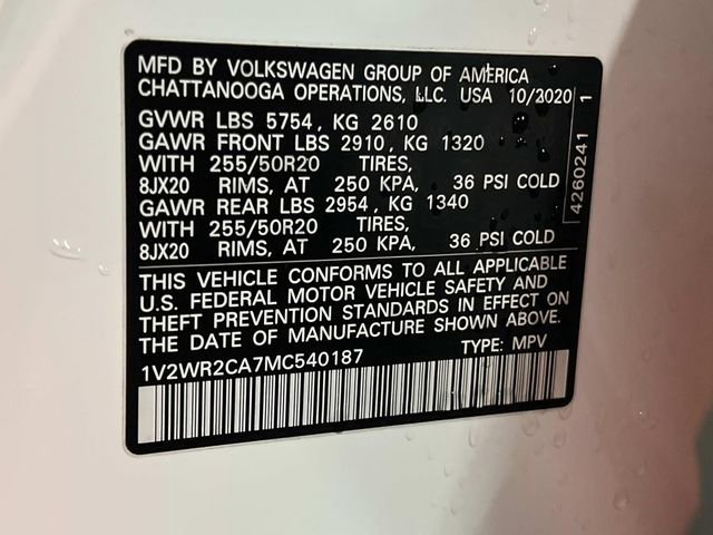 Used 2021 Volkswagen Atlas SE w/ Towing Package image 30