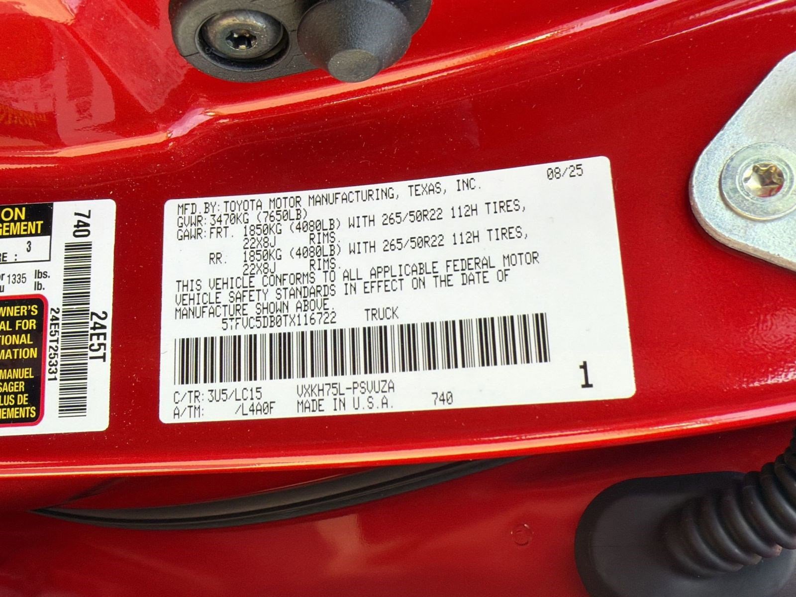 Used 2026 Toyota Tundra Capstone AWD/4WD image 18